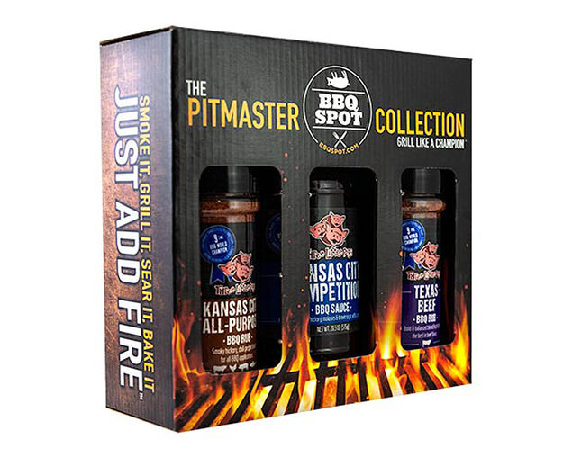 Three Little Pigs 3 Piece BBQ Rub and Sauce Pitmaster Collection Gift Pack, , hi-res